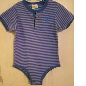 NEW Little Arizona One Piece Blue Stripes (Size: 24 Mths) NICE and CUTE!